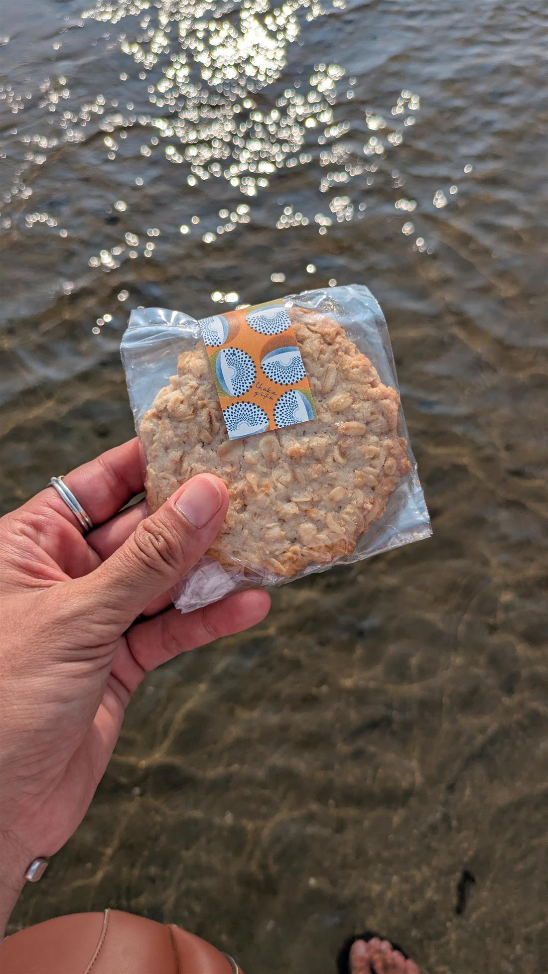 きらめく水辺とチェカギフの焼き菓子