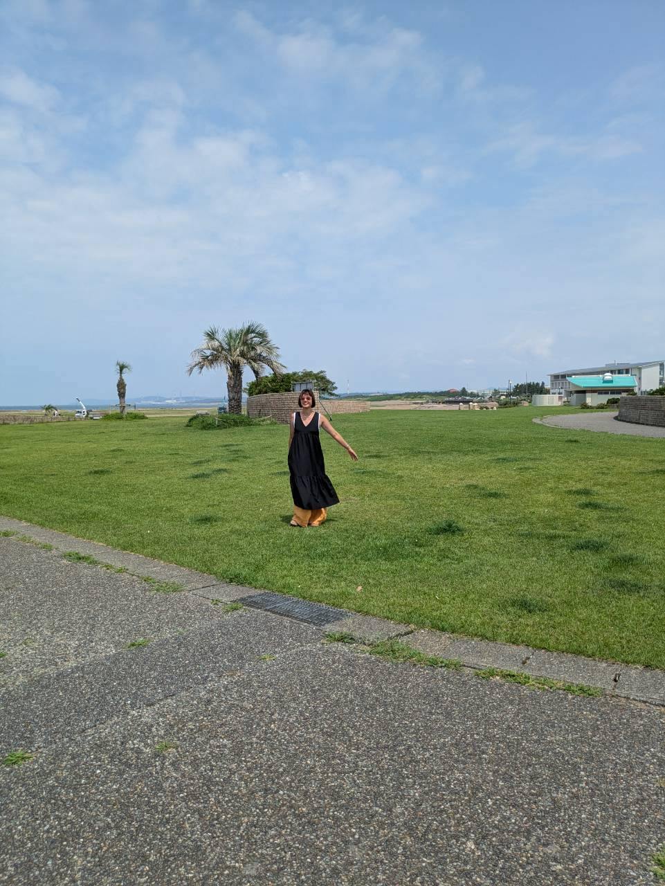 海辺にて