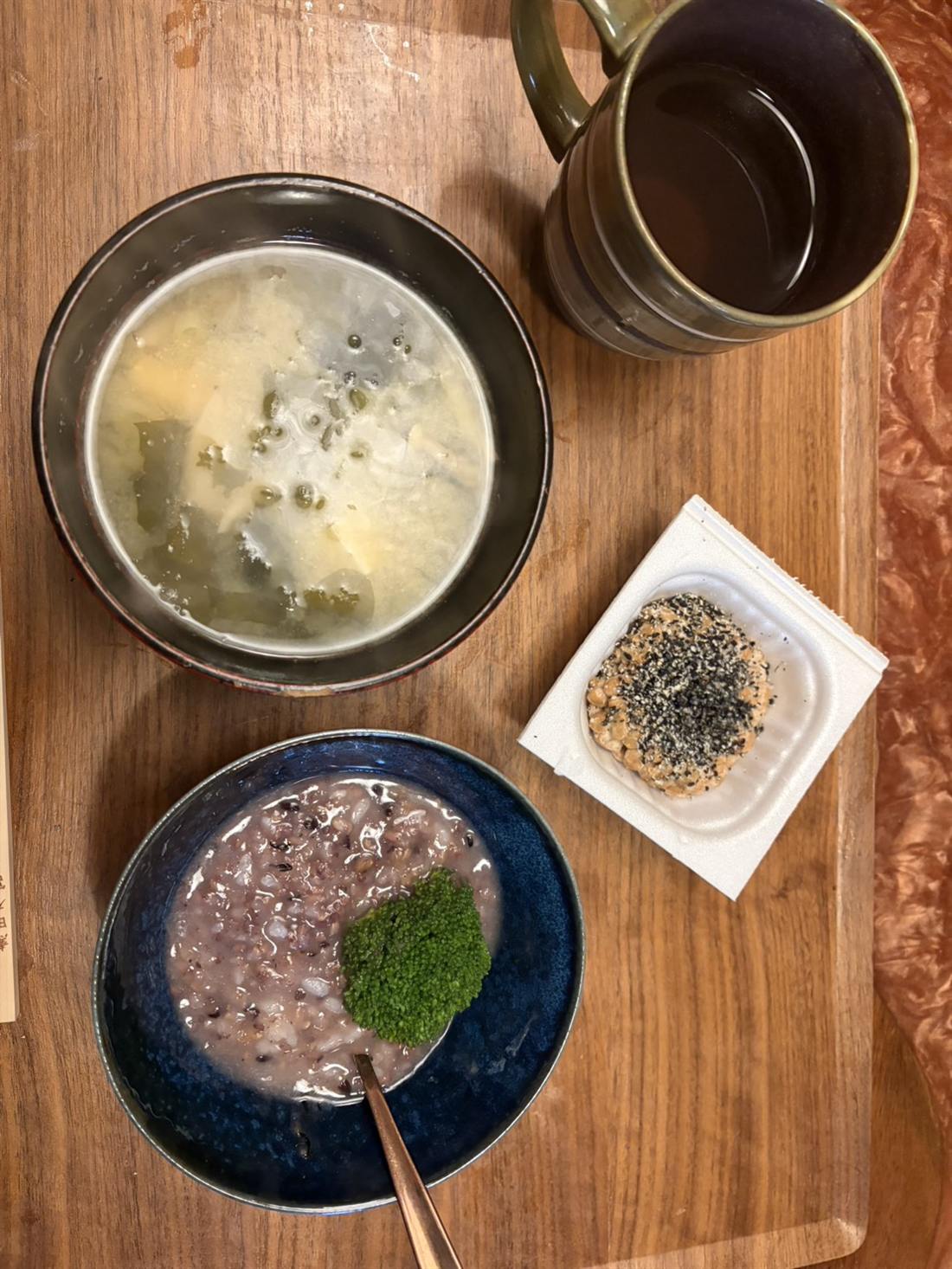 おかゆと味噌汁の回復食